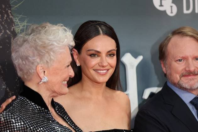 . 08 10 2025. London, United Kingdom. Mila Kunis arriving at the premiere of Wake Up Dead Man: A Knives Out Mystery, on the opening night of the London Film Festival  xStephenxLockx xi-Imagesx IIM-26279-0016