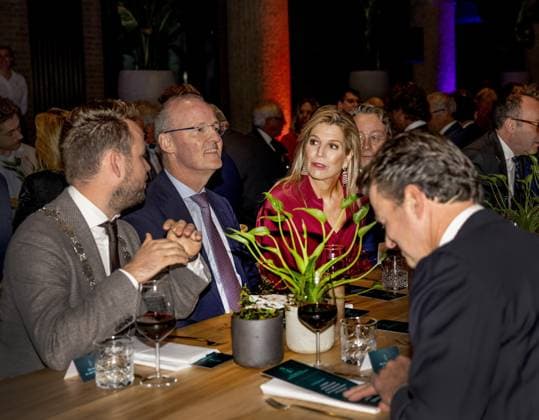 breda, The Netherlands, 2025-10-08 17:48:48 BREDA, October 8, 2025. Queen Maxima attends the winners dinner of the King Willem I Prize in Breda. The evening is traditionally organized by the King Willem I Foundation together with the winners of the last edition and marks the start of registration for the biennial business awards. PHOTO: NLBeeld Patrick van Emst Credit: NL Beeld Patrick van Emst  Copyright: xx x
