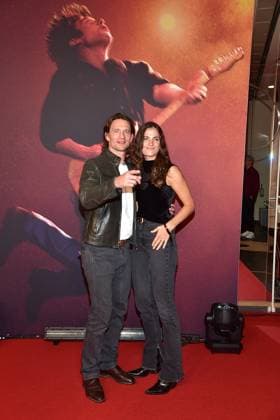 German premiere of SPRINGSTEEN August Wittgenstein with wife Mia Rohla Arrival at the German premiere of SPRINGSTEEN DELIVER ME FROM NOWHEWRE in Berlin on 08 10 2025 Photopress Mueller