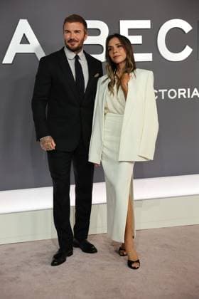 . 08 10 2025. London, United Kingdom. David and Victoria Beckham and family arriving for the Victoria Beckham world premiere in London.  xStephenxLockx xi-Imagesx IIM-26280-0007