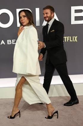 . 08 10 2025. London, United Kingdom. David and Victoria Beckham and family arriving for the Victoria Beckham world premiere in London.  xStephenxLockx xi-Imagesx IIM-26280-0016