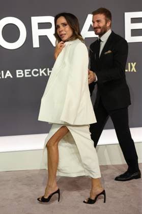 . 08 10 2025. London, United Kingdom. David and Victoria Beckham and family arriving for the Victoria Beckham world premiere in London.  xStephenxLockx xi-Imagesx IIM-26280-0017