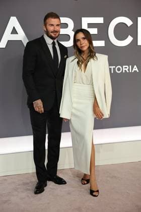 . 08 10 2025. London, United Kingdom. David and Victoria Beckham and family arriving for the Victoria Beckham world premiere in London.  xStephenxLockx xi-Imagesx IIM-26280-0024