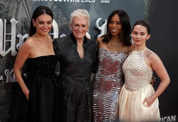 Wake Up Dead Man: A Knives Out Mystery Opening Gala - The 69th BFI London Film Festival Mila Kunis, Glenn Close, Kerry Washington and Cailee Spaeny at the Wake Up Dead Man: A Knives Out Mystery Opening Gala - The 69th BFI London Film Festival London Royal Festival Hall UK Copyright: xFredxDuvalx