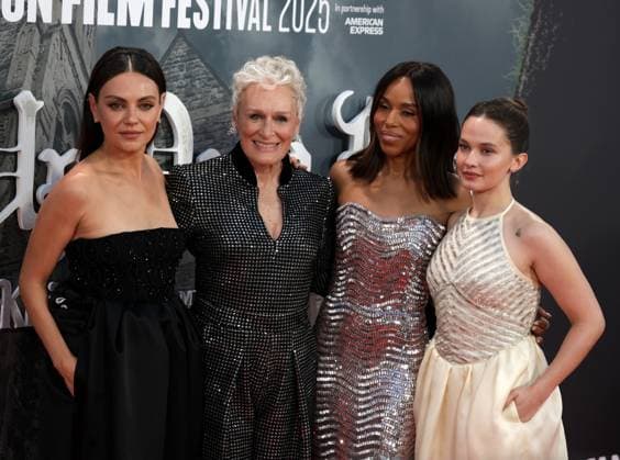 Wake Up Dead Man: A Knives Out Mystery Opening Gala - The 69th BFI London Film Festival Mila Kunis, Glenn Close, Kerry Washington and Cailee Spaeny at the Wake Up Dead Man: A Knives Out Mystery Opening Gala - The 69th BFI London Film Festival London Royal Festival Hall UK Copyright: xFredxDuvalx