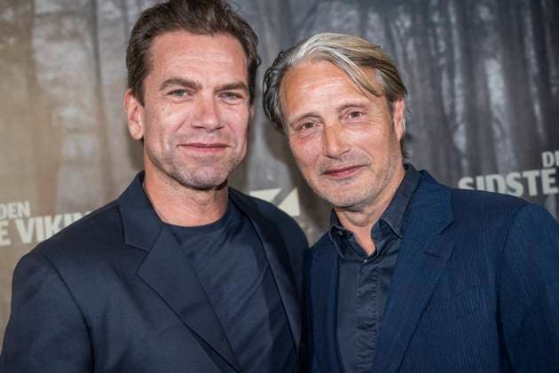 The gala premiere of Anders Thomas Jensen s, The Last Viking Nikolaj Lie Kaas and Mads Mikkelsen at the gala premiere of Anders Thomas Jensen s The Last Viking at Imperial in Copenhagen on Wednesday, October 8, 2025 Photo Emil Nicolai Helms Scanpix 2025 , Copenhagen Denmark  Copyright: EmilxNicolaixHelmsx spdk20251008-212748-5