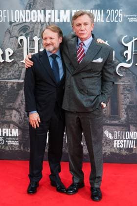 Rian Johnson and Daniel Craig attends the Opening Night of the BFI London Film Festival; the UK premiere of WAKE UP DEAD MAN: A KNIVES OUT STORY on Wednesday 8 October 2025 Rian Johnson and Daniel Craig attends the Opening Night of the BFI London Film Festival; the UK premiere of WAKE UP DEAD MAN: A KNIVES OUT STORY on Wednesday 8 October 2025 at Royal Festival Hall, London. ., Credit:Julie Edwards Avalon  Copyright: xJuliexEdwardsx xAvalonx 1044232994