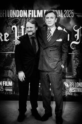 Rian Johnson and Daniel Craig attends the Opening Night of the BFI London Film Festival; the UK premiere of WAKE UP DEAD MAN: A KNIVES OUT STORY on Wednesday 8 October 2025 Rian Johnson and Daniel Craig attends the Opening Night of the BFI London Film Festival; the UK premiere of WAKE UP DEAD MAN: A KNIVES OUT STORY on Wednesday 8 October 2025 at Royal Festival Hall, London. Editors Note: Image converted to monochrome., Credit:Julie Edwards Avalon  Copyright: xJuliexEdwardsx xAvalonx 1044233004
