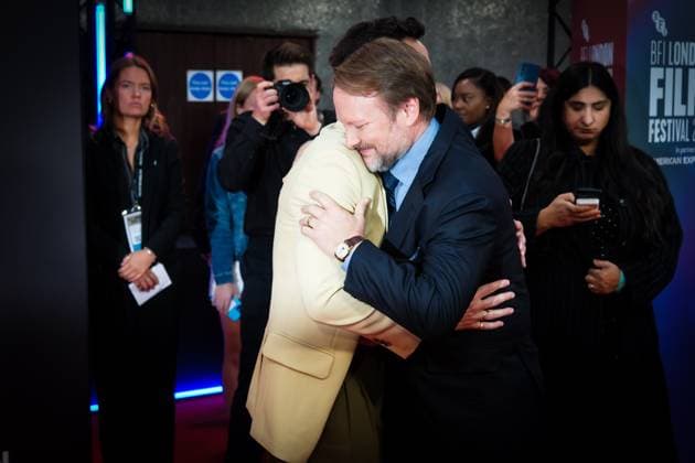 Andrew Scott and Rian Johnson attends the Opening Night of the BFI London Film Festival; the UK premiere of WAKE UP DEAD MAN: A KNIVES OUT STORY on Wednesday 8 October 2025 Andrew Scott and Rian Johnson attends the Opening Night of the BFI London Film Festival; the UK premiere of WAKE UP DEAD MAN: A KNIVES OUT STORY on Wednesday 8 October 2025 at Royal Festival Hall, London. ., Credit:Julie Edwards Avalon  Copyright: xJuliexEdwardsx xAvalonx 1044233355