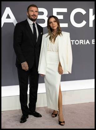 . 08 10 2025. London, United Kingdom. David and Victoria Beckham at the Victoria Beckham world premiere in London.  xStephenxLockx xi-Imagesx IIM-26280-0043