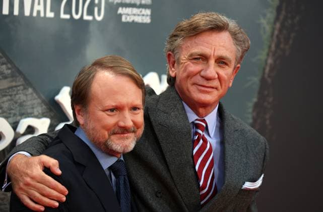 Opening Gala screening of Wake Up Dead Man: A Knives Out Mystery in London, UK - 8 Oct 2025 Rian Johnson and Daniel Craig attend the Opening Gala screening of Wake Up Dead Man: A Knives Out Mystery during the 69th BFI London Film Festival. London United Kingdom Copyright: xFredxDuvalx xSOPAxImagesx FD_knifes_out_story_11