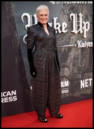 . 08 10 2025. London, United Kingdom. Glenn Close arriving at the premiere of Wake Up Dead Man: A Knives Out Mystery, on the opening night of the London Film Festival  xStephenxLockx xi-Imagesx IIM-26279-0025
