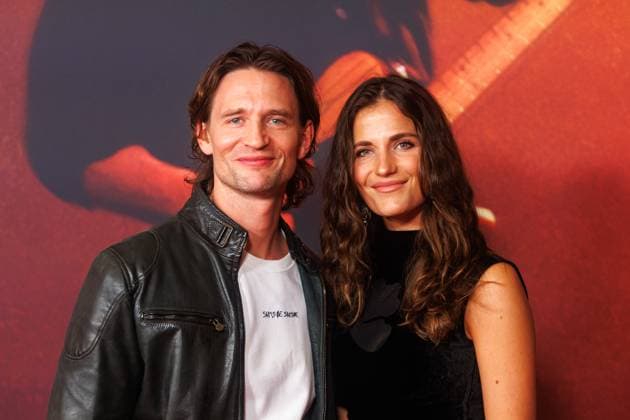 German premiere Deliver Me from Nowhere August Wittgenstein and Mia Rohla at the German premiere of the film Deliver Me from Nowhere at the Zoo Palast on 08 10 2025 in Berlin Copyright: xEventpressxKochanx