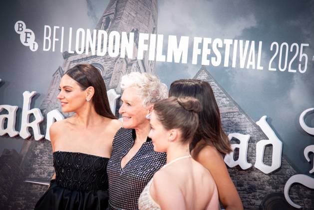 Wake Up Dead Man: A Knives Out Mystery Opening Gala - The 69th BFI London Film Festival at The Royal Festival Hall - 08 Oct 2025 (L-R) Mila Kunis, Glenn Close, Kerry Washington and Cailee Spaeny attend the Wake Up Dead Man: A Knives Out Mystery opening gala during the 69th BFI London Film Festival at The Royal Festival Hall. London United Kingdom Copyright: xLoredanaxSangiulianox xSOPAxImagesx LSangiuliano-4314