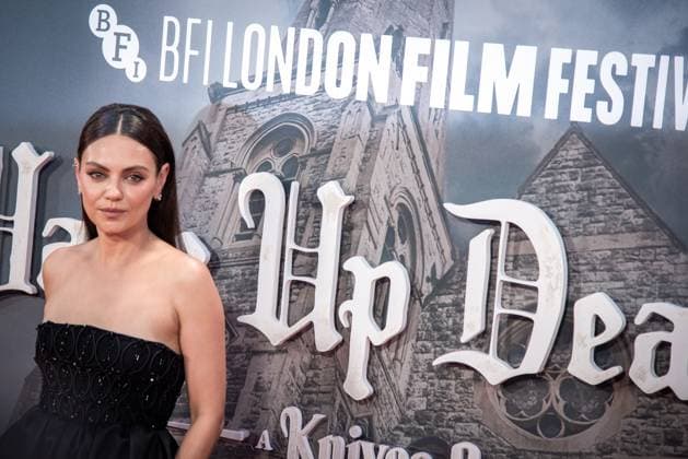 October 8, 2025, London, United Kingdom: Mila Kunis attends the Wake Up Dead Man: A Knives Out Mystery opening gala during the 69th BFI London Film Festival at The Royal Festival Hall. London United Kingdom - ZUMAs197 20251008_aaa_s197_159 Copyright: xLoredanaxSangiulianox