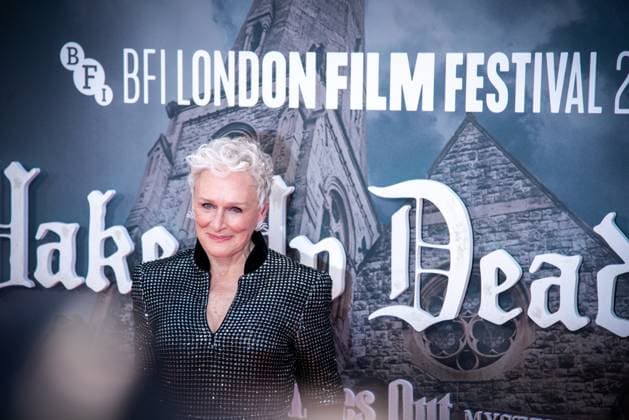October 8, 2025, London, United Kingdom: Glenn Close attends the Wake Up Dead Man: A Knives Out Mystery opening gala during the 69th BFI London Film Festival at The Royal Festival Hall. London United Kingdom - ZUMAs197 20251008_aaa_s197_198 Copyright: xLoredanaxSangiulianox