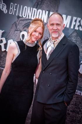 October 8, 2025, London, United Kingdom: Nathan Johnson (R) attends the Wake Up Dead Man: A Knives Out Mystery opening gala during the 69th BFI London Film Festival at The Royal Festival Hall. London United Kingdom - ZUMAs197 20251008_aaa_s197_212 Copyright: xLoredanaxSangiulianox