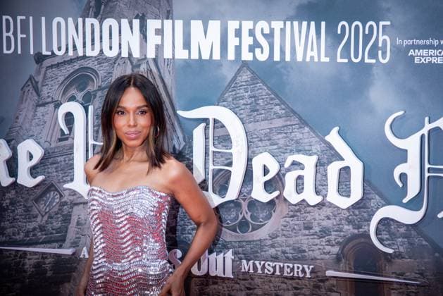 October 8, 2025, London, United Kingdom: Kerry Washington attends the Wake Up Dead Man: A Knives Out Mystery opening gala during the 69th BFI London Film Festival at The Royal Festival Hall. London United Kingdom - ZUMAs197 20251008_aaa_s197_221 Copyright: xLoredanaxSangiulianox