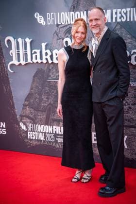 October 8, 2025, London, United Kingdom: Nathan Johnson (R) attends the Wake Up Dead Man: A Knives Out Mystery opening gala during the 69th BFI London Film Festival at The Royal Festival Hall. London United Kingdom - ZUMAs197 20251008_aaa_s197_234 Copyright: xLoredanaxSangiulianox