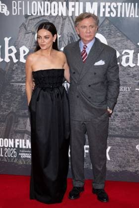 WAKE UP DEAD MAN: A KNIVES OUT STORY BFI LFF Mila Kunis and Daniel Craig attend the Opening Night of the BFI London Film Festival; the UK premiere of WAKE UP DEAD MAN: A KNIVES OUT STORY, taking place on Wednesday 8th of October at The Royal Festival Hall. London , UK, Credit:BFI LFF; WAKE UP DEAD MAN: A KNIVES OUT STORY Avalon UK, London  Copyright: xBFIxLFF;xWAKExUPxDEADxMAN:xAxKNIVESxOUTxSTORYx xAvalonx 1044253328