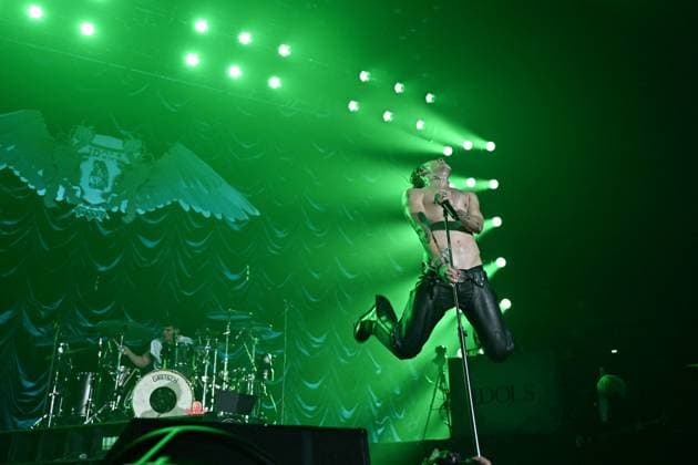 Entertainment Bilder des Tages Yungblud performs at the Adidas Arena - Paris Yungblud performs at the Adidas Arena in Paris, France on October 8, 2025. Photo by Christophe Meng ABACAPRESS.COM Paris France  Copyright: xMengxChristophe ABACAx