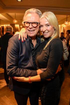 abb Wolfgang Lippert Mrs. Gesine Lippert at the Aftershow Party at the World Premiere of the new Grand Show Blinded by delight at Friedrichstadt Palast on 08 10 2025 in Berlin Berlin Germany