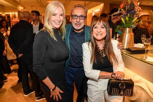 abb Gesine Lippert, Wolfgang Stumph and Christine Stumph at the aftershow party at the world premiere of the new Grand Show Blinded by delight at Friedrichstadt Palast on 08 10 2025 in Berlin Berlin Germany