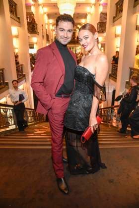 abb Andrzej Cibis and Victoria Kleinfelder Cibis at the aftershow party at the world premiere of the new Grand Show Blinded by delight at Friedrichstadt Palast on 08 10 2025 in Berlin Berlin Germany