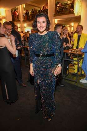 abb Dorothee Baer Minister at the Aftershow Party at the World Premiere of the new Grand Show Blinded by delight at Friedrichstadt Palast on 08 10 2025 in Berlin Berlin Germany
