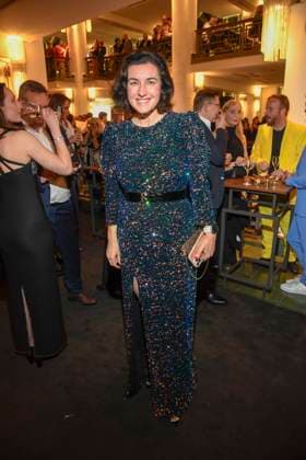 abb Dorothee Baer Minister at the Aftershow Party at the World Premiere of the new Grand Show Blinded by delight at Friedrichstadt Palast on 08 10 2025 in Berlin Berlin Germany