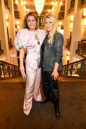 abb Bettina Cramer and Nadine Krueger at the aftershow party at the world premiere of the new Grand Show Blinded by delight at Friedrichstadt Palast on 08 10 2025 in Berlin Berlin Germany