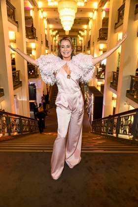 abb Bettina Cramer at the aftershow party at the world premiere of the new Grand Show Blinded by delight at Friedrichstadt Palast on 08 10 2025 in Berlin Berlin Germany