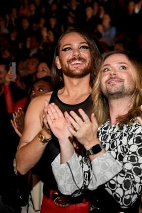 abb Riccardo Simonetti and Jack Strify at the world premiere of the new Grand Show Blinded by delight at Friedrichstadt Palast on 08 10 2025 in Berlin Berlin Germany