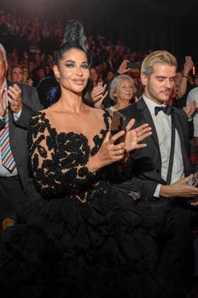 abb Micaela Schaefer at the world premiere of the new Grand Show Blinded by delight at Friedrichstadt Palast on 08 10 2025 in Berlin Berlin Germany