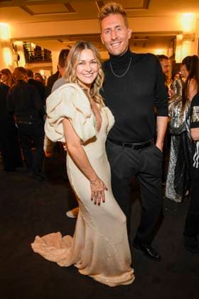 abb Linda Hesse and Maximilian Arland at the aftershow party at the world premiere of the new Grand Show Blinded by delight at Friedrichstadt Palast on 08 10 2025 in Berlin Berlin Germany