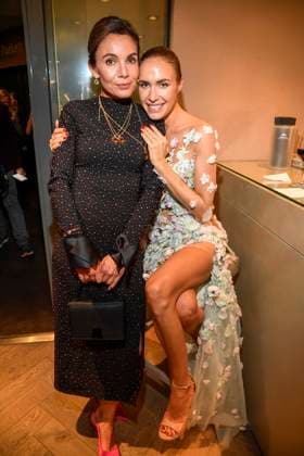 abb Nadine Warmuth and Alena Gerber at the aftershow party at the world premiere of the new Grand Show Blinded by delight at Friedrichstadt Palast on 08 10 2025 in Berlin Berlin Germany