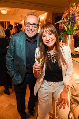 abb Wolfgang Stumph and Mrs. Christine Stumph at the Aftershow Party at the World Premiere of the new Grand Show Blinded by delight at Friedrichstadt Palast on 08 10 2025 in Berlin Berlin Germany