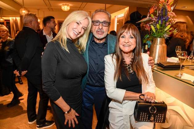 abb Gesine Lippert, Wolfgang Stumph and Christine Stumph at the aftershow party at the world premiere of the new Grand Show Blinded by delight at Friedrichstadt Palast on 08 10 2025 in Berlin Berlin Germany