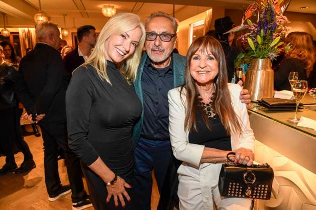 abb Gesine Lippert, Wolfgang Stumph and Christine Stumph at the aftershow party at the world premiere of the new Grand Show Blinded by delight at Friedrichstadt Palast on 08 10 2025 in Berlin Berlin Germany