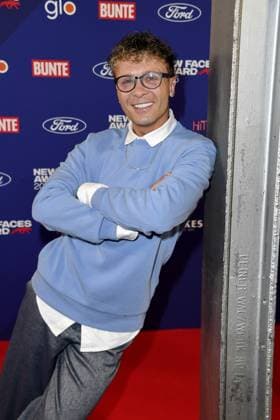 Emil Kusmirek at the presentation of the BUNTE New Face Award at the Festsaal Kreuzberg in Berlin on 08 10 2025