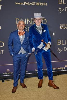 Carlos Eduardo Davilla Federico and Guenter Krabbenhoeft World premiere of the show BLINDED by DELIGHT at Friedrichstadt Palast Berlin on 08 10 2025 Premiere BLINDED by DELIGHT