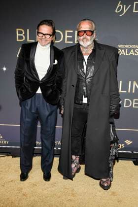 abb Kristian Schuller and Sven Marquard on the carpet at the world premiere of the new Grand Show Blinded by delight at Friedrichstadt Palast on 08 10 2025 in Berlin Berlin Germany