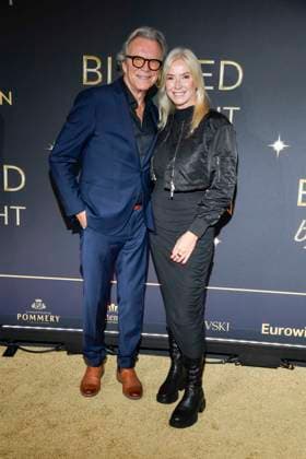 abb Wolfgang Lippert and wife Gesine Lippert on the carpet at the world premiere of the new Grand Show Blinded by delight at Friedrichstadt Palast on 08 10 2025 in Berlin Berlin Germany