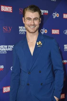 Linus Weber at the presentation of the BUNTE New Face Award in the Festsaal Kreuzberg in Berlin on 08 10 2025