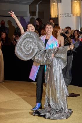 Klaudia Giez and Julian David World premiere of the show BLINDED by DELIGHT at Friedrichstadt Palast Berlin on 08 10 2025 Premiere BLINDED by DELIGHT