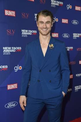 Linus Weber at the presentation of the BUNTE New Face Award in the Festsaal Kreuzberg in Berlin on 08 10 2025