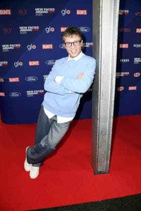 Emil Kusmirek at the presentation of the BUNTE New Face Award at the Festsaal Kreuzberg in Berlin on 08 10 2025