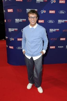 Emil Kusmirek at the presentation of the BUNTE New Face Award at the Festsaal Kreuzberg in Berlin on 08 10 2025