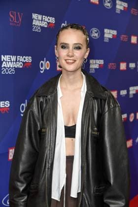 Paula Engels at the presentation of the BUNTE New Face Award at the Festsaal Kreuzberg in Berlin on 08 10 2025