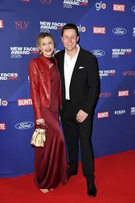 Lisa Walser and Henry Walser at the BUNTE New Face Awards ceremony at the Festsaal Kreuzberg in Berlin on 08 10 2025